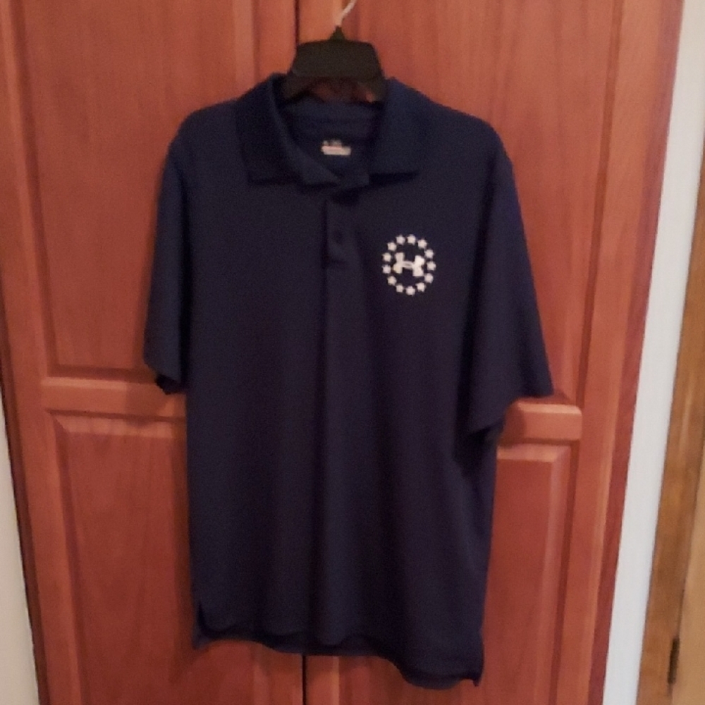 Under Armour Dark Blue Polo Shirt with Logo